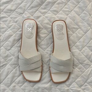 Vince Camuto Women's White Slide Sandals